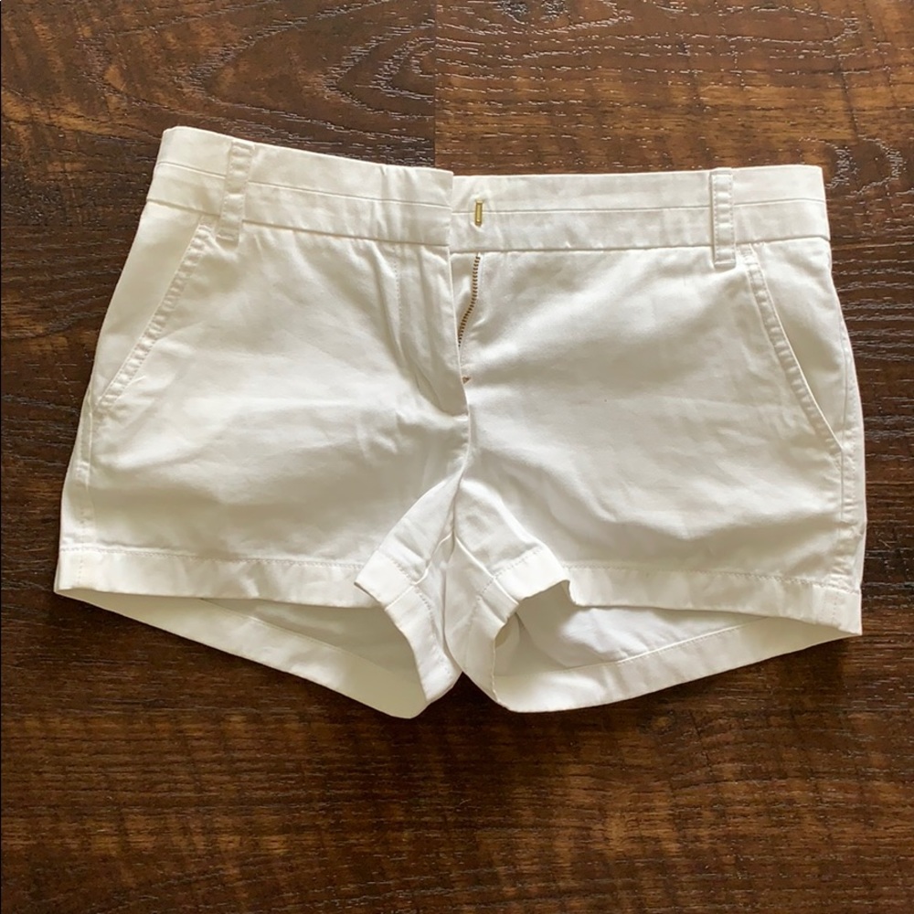 White J Crew Chino Shorts